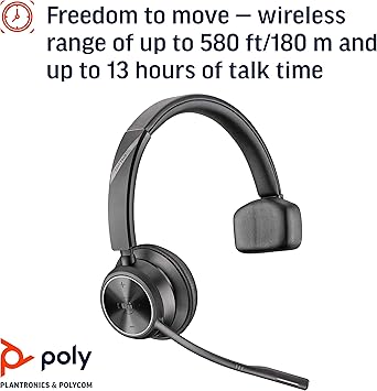 Poly Savi 7310-M Ultra-Secure Wireless DECT Headset System - Microsoft Teams Certified Version
