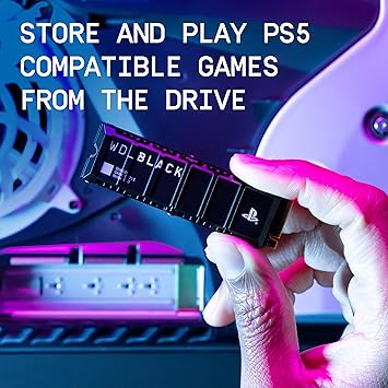 WD_BLACK 8TB SN850P NVMe M.2 SSD Officially Licensed Storage Expansion for PS5 Consoles, up to 7200MB/s, with heatsink - WDBBYV0080BNC-WRSN
