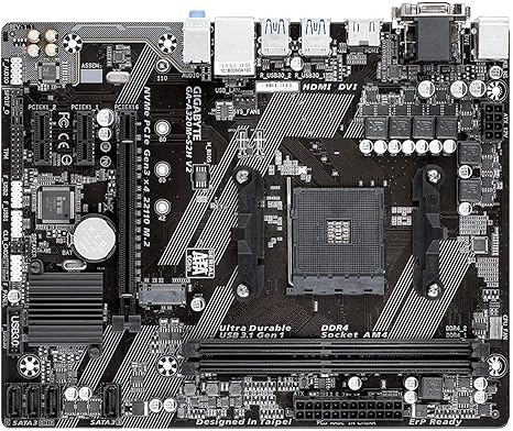 GIGABYTE GA-A320M-S2H (AMD Ryzen AM4/MicroATX/2xDDR4/HDMI/Realtek ALC887/3xPCIe/USB3.1 Gen 1/LAN/Motherboard)