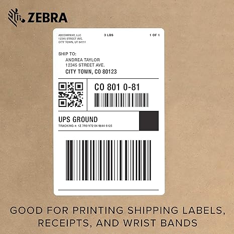 ZEBRA ZD410 Direct Thermal Desktop Monochrome Printer Print Width of 2 in USB Connectivity ZD41022-D01000EZ