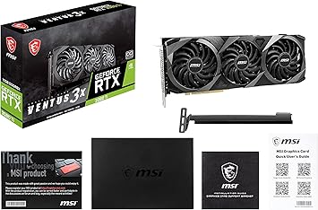 MSI Gaming GeForce RTX 3080 Ti 12GB GDRR6X 320-Bit HDMI/DP Nvlink Tri-Frozr 2 Ampere Architecture OC Graphics Card (RTX 3080 Ti Ventus 3X 12G OC)