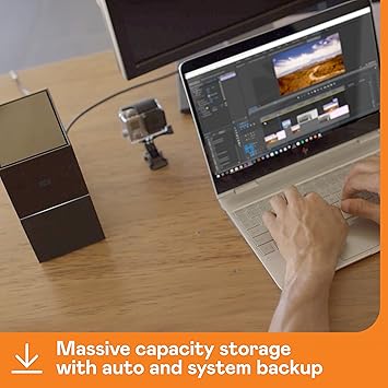 Western Digital 20TB My Book Duo Desktop RAID External Hard Drive - USB 3.1 - WDBFBE0200JBK-NESN,Black