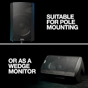 ALTO TX315 - 700W Powered DJ Speakers, PA System with 15" 2 Way, Signal Limiting and Switchable Mic Line Preamp and XLR In/Out
