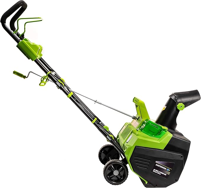 Earthwise SN74022 22" 40V Cordless Electric Snow Thrower, (4.0AH Battery & Charger Included)