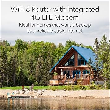 NETGEAR LAX20-100NAS Nighthawk LTE WiFi 6 Router