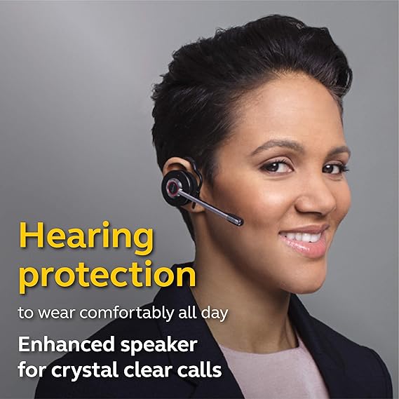 Jabra Engage 65 Wireless Headset, Convertible – Telephone Headset with Industry-Leading Wireless Performance, Advanced Noise-Cancelling Microphone, All Day Battery Life