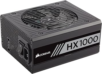 Corsair HX Series, HX1000, 1000 Watt, Fully Modular Power Supply, 80+ Platinum Certified, CP-9020139-NA