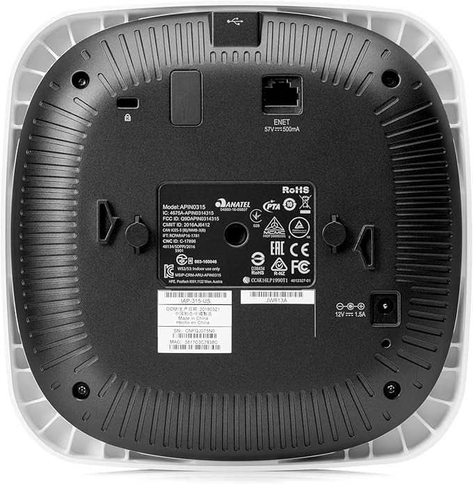 HPE Networking Instant On Access Point AP15 4x4 WiFi 5 Indoor Wireless Access Point | Power Source Not Included | US Model (R2X05A)