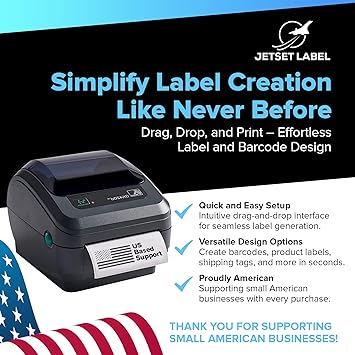 Zebra GK420D Direct Thermal Desktop Printer - USB and Ethernet Connectivity Monochrome Barcode Label Printer, 203 dpi, 8 IPS, 4.09" Max Print Width, Grey - GK42-202210-000