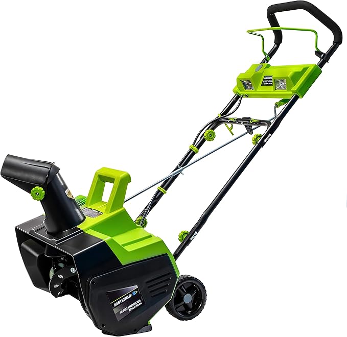 Earthwise SN74022 22" 40V Cordless Electric Snow Thrower, (4.0AH Battery & Charger Included)