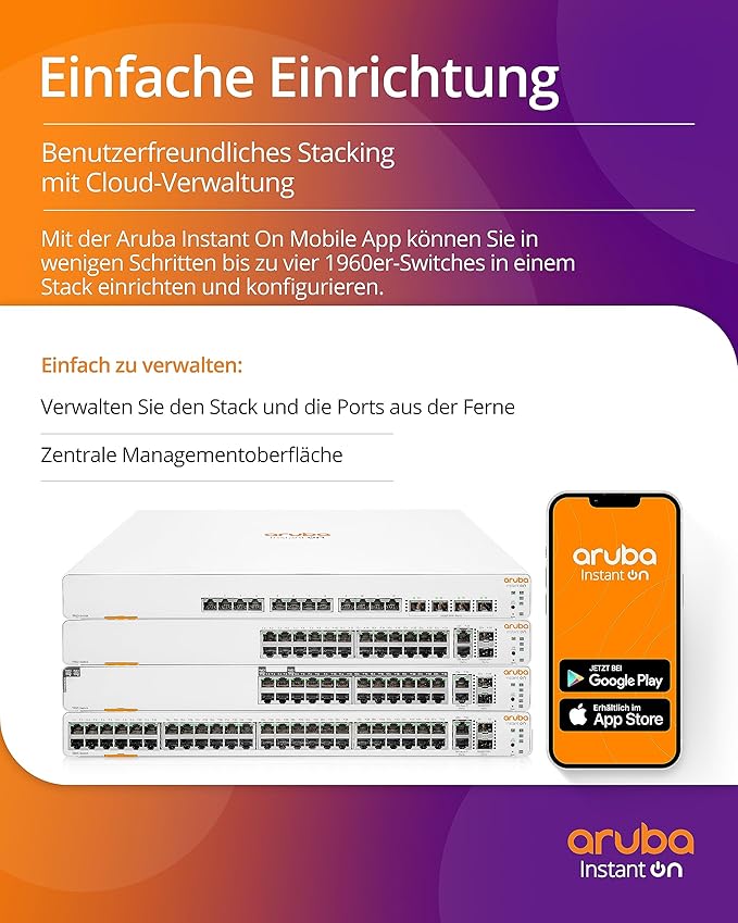 Aruba Instant On 1960 24G 2XGT 2SFP+ Switch