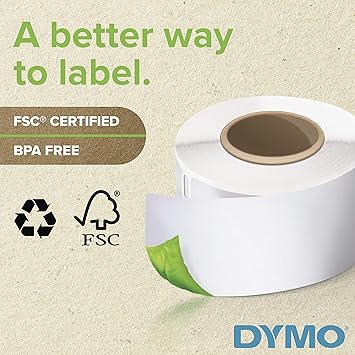 DYMO Authentic LabelWriter Extra-Large Shipping Labels for LabelWriter Label Printers, White, 4'' x 6'' (1744907), 20 rolls of 220