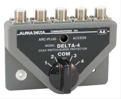 DELTA-4B Delta-4 Alpha Delta Original 4 Position Coax Switch, SO-239