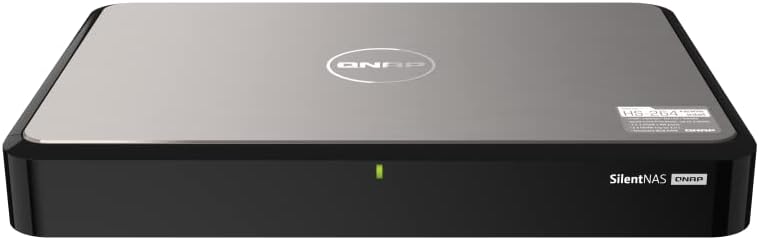 QNAP HS-264-8G-US 2 Bay with Intel N5105/N5095 Processor and 8GB DDR4 RAM Silent and Lightweight Home NAS for Multimedia Playback and Streaming with Dual HDMI 2.0 4K Output (Diskless)