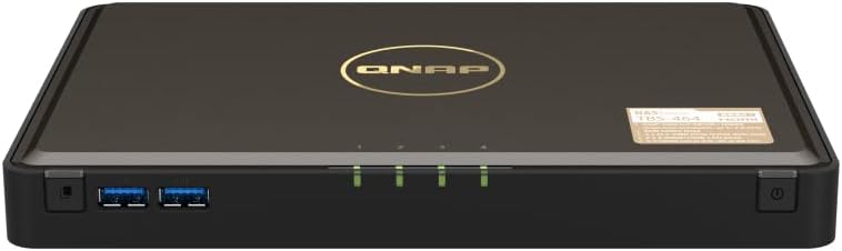 QNAP TS-1232PXU-RP-4G 12 Bay High-Speed SMB Rackmount NAS with Two 10GbE and 2.5GbE Ports, Redundant PSU