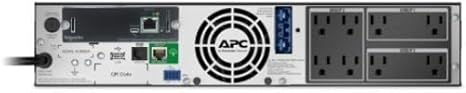 APC Network UPS, 1500VA Smart-UPS Sine Wave UPS with Extended Run Option, SMX1500RM2UCNC, Network Management Card, 2U Rackmount/Tower Convertible, Line-Interactive, 120V