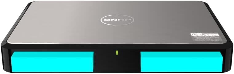 QNAP HS-264-8G-US 2 Bay with Intel N5105/N5095 Processor and 8GB DDR4 RAM Silent and Lightweight Home NAS for Multimedia Playback and Streaming with Dual HDMI 2.0 4K Output (Diskless)