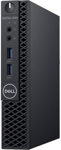 Dell Optiplex 3060 Micro PC, Intel Core i3-8100T, 16GB DDR4 RAM, 256GB NVMe SSD, Win11Pro (Renewed)