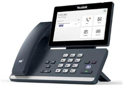 Yealink MP58-WH VoIP Teams & SIP (Hybrid Mode) Telephone with Bluetooth handset, Android 9, 2 x GB Ethernet, PoE Required, AC Optional, 7