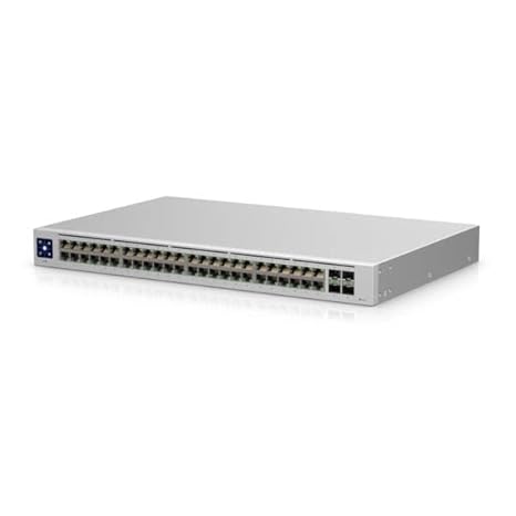 Ubiquiti UniFi Switch 48 48 Ports - Manageable - 2 Layer Supported - Modular - Optical Fiber, Twisted Pair - 2 Year Limited Warranty