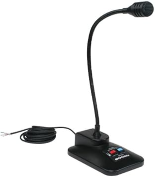 Bogen Gooseneck Desktop Microphone - Dynamic - XLR - Black