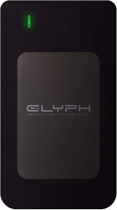 Glyph Atom RAID Black, 2TB SSD, USB-C (3.1, Gen 2), USB 3.0, Compatible with Thunderbolt 3