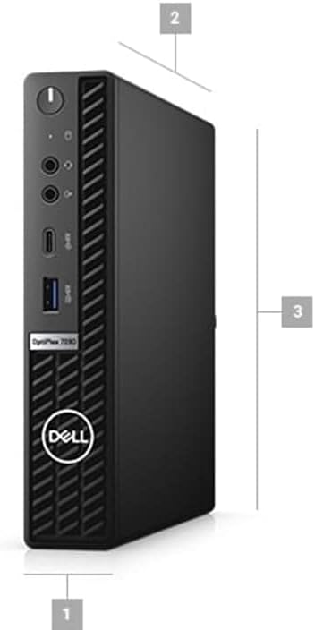 Dell Optiplex 7090 Micro Desktop | Core i5-10500T - 256GB SSD Hard Drive - 16GB RAM | 6 cores @ 3.8 GHz Win 11 Pro Black