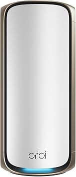 NETGEAR Orbi 970 Series (RBE970) Quad-Band WiFi 7 Mesh Add-on Satellite - Works with Existing 970 Series Mesh System or Router, Security Features, Covers up to 3,300 sq. ft., BE27000 802.11be