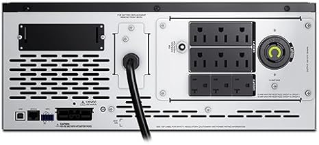 APC Network UPS, 2000VA Smart-UPS Sine Wave, Short Depth UPS with Extended Run Option, SMX2000LV, Tower/4U Rack Convertible, Line-Interactive, 120V Black