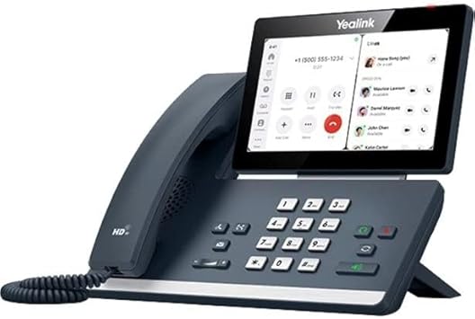 Yealink MP58-WH VoIP Teams & SIP (Hybrid Mode) Telephone with Bluetooth handset, Android 9, 2 x GB Ethernet, PoE Required, AC Optional, 7