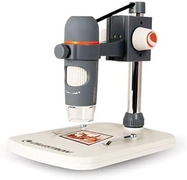 Celestron - 5 MP Digital Microscope Pro - Handheld USB Microscope Compatible with Windows PC and Mac - 20x-200x Magnification - Perfect for Stamp Collecting, Coin Collecting