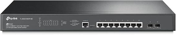 TP-Link Jetstream 8 Port Multi-Gigabit L2+ Managed PoE Switch (TL-SG3210XHP-M2) - 8 PoE+ Port @240W, 2 x 10G SFP+ Slots, 2.5G Bandwidth, Omada SDN Integrated, IPv6, Limited Lifetime Protection