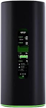 AmpliFi Alien Low Latency Dual Band WiFi 6 Whole Home, WiFi Router and Mesh Point Kit with a Touchscreen Display, Ubiquiti Router - US Version - Black