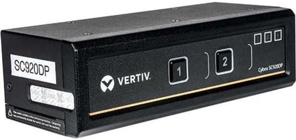 AVOCENT Cybex SC920DP KVM Switchbox - 2 Computer(s) - 3840 x 2160USBHDMI - Desktop - 2 x DisplayPort - TAA Compliant