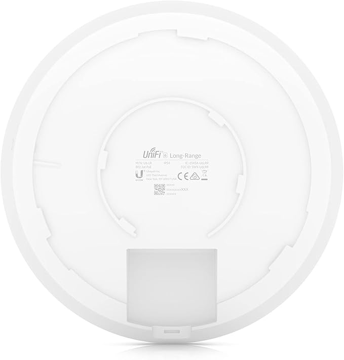 Ubiquiti U6-LR UniFi 6 Long Range Wireless Access Point, PoE Adapter Not Included, White