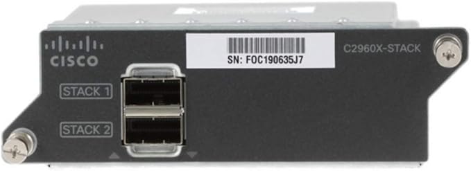 Cisco Catalyst C2960X-STACK= Flexstack-Plus Network Stacking Module, for Use with Cisco Catalyst 2960X-24 Network Switches, Enhanced Limited Lifetime Warranty (C2960X-STACK=)