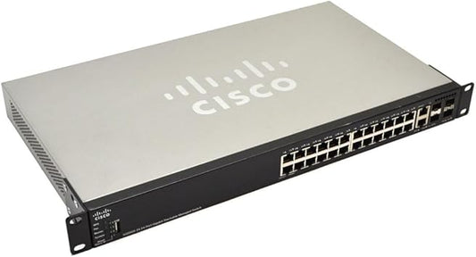 Cisco SG350-10MP Managed Switch with 10 Gigabit Ethernet (GbE) Ports with 8 Gigabit Ethernet RJ45 Ports and 2 Gigabit Ethernet Combo SFP Plus 124W PoE, Limited Lifetime Protection (SG350-10MP-K9-NA)