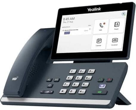 Yealink MP58-WH VoIP Teams & SIP (Hybrid Mode) Telephone with Bluetooth handset, Android 9, 2 x GB Ethernet, PoE Required, AC Optional, 7