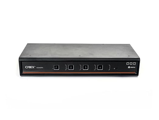 Vertiv Avocent Cybex SC900 Secure Desktop KVM Switch, Dual Head Monitor, 4 Port, Universal Display Port, Common Access Card (CAC), NIAP Version 4.0 Certified (SC940DPH-400)