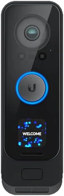 Ubiquiti Networks UVC G4 Dual-Camera Doorbell Pro, WiFi Connected, Integrated Porch Light, Two-Way Audio, Night Mode, IPX4 Weather Resistant, Black, UVC-G4-DOORBELL-PRO-US