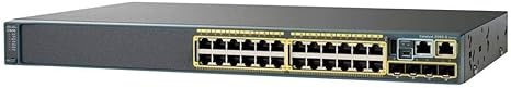 Cisco Catalyst 2960X-24PD-L Network Switch, 24 Gigabit Ethernet Ports, 370W PoE Budget, 2 10G SFP+ Uplink Ports, Enhanced Limited Lifetime Warranty (WS-C2960X-24PD-L)