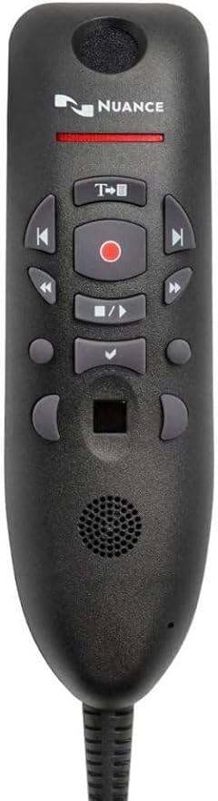 Nuance Communications 0POWM3N9-E01 Nuance PowerMic III Microphone; Mono; 20 Hz to 16 kHz; Wired; 9 ft Cord;