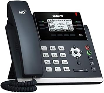 Yealink SIP-T42S 12 Lines. 2.7-Inch Graphical Display. Dual-Port Gigabit Ethernet, 802.3af PoE, Power Adapter Not Included