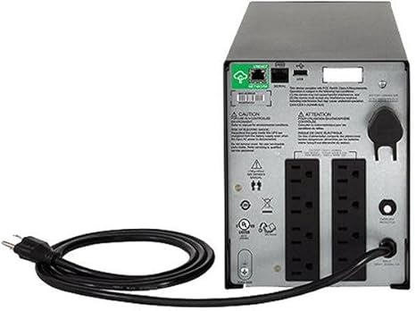 APC 1500VA Smart UPS with SmartConnect, SMC1500C Sinewave UPS Battery Backup, AVR, 120V, Line Interactive Uninterruptible Power Supply