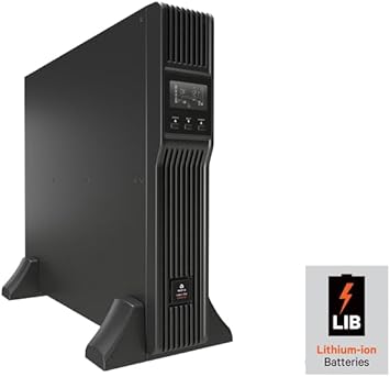 Vertiv Liebert PSI5 Lithium Ion UPS with SNMP Card - 1500VA 1350W 120V Line Interactive AVR 2U Rack/Tower, 0.9 Power Factor, Sine Wave, 3 Programmable Outlets, Rotating LCD Display (PSI5-1500RT120LIN)