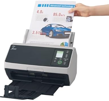 RICOH fi-8170 Professional High Speed Color Duplex Document Scanner (PA03810-B055) + USB Printer Cable + Network Cable + Cleaning Kit