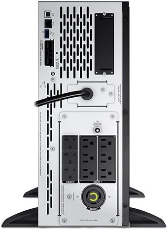 APC Network UPS, 2000VA Smart-UPS Sine Wave, Short Depth UPS with Extended Run Option, SMX2000LV, Tower/4U Rack Convertible, Line-Interactive, 120V Black