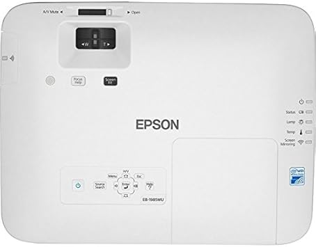 EPSON V11H619020 EMP1985WU PowerLite LCD 1080p Projector, White