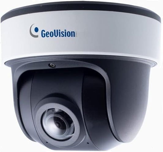 GeoVision GV-PDR8800 8MP H.265 Super Low Lux WDR Pro IR Fixed Rugged IP Dome Camera with 1.68 mm Lens, 180° Panoramic View, Built-in Microphone