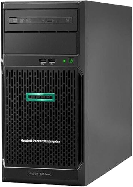 HPE ProLiant ML30 Gen10 Tower Server, Intel Xeon E-2124 Quad-Core 3.3GHz 8MB, 32GB DDR4 RAM, 4TB SSD, RAID, iLO 5